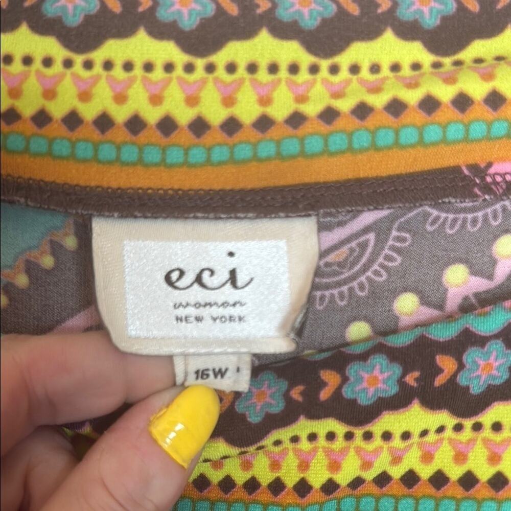 ECI Multicolor Patterned Dress - Picture 2 of 3